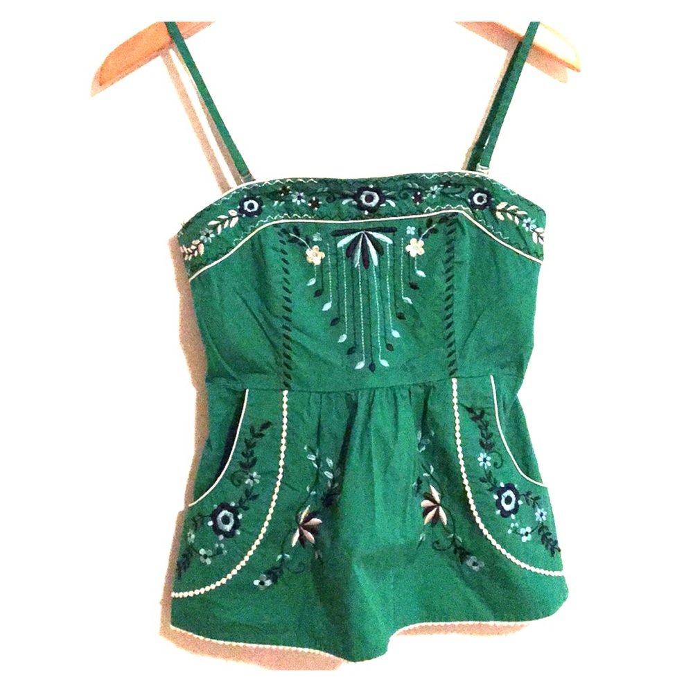 VanessaVirginia embroidered peplum top